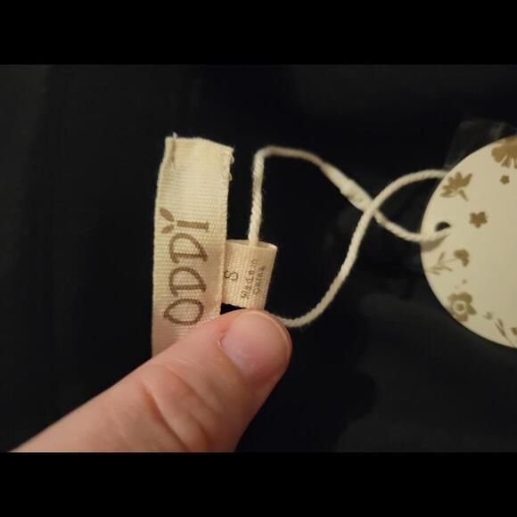 NWT Boutique Oddy black drape open cardigan - Picture 3 of 5